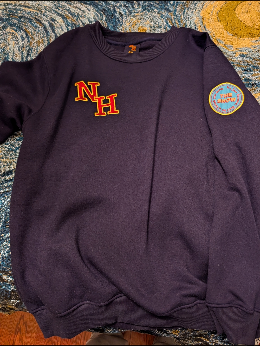 Niall Horan Merch Navy Pullover Sweatshirt with NH Patch